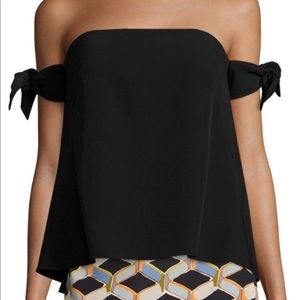 Black off shoulder Milly top